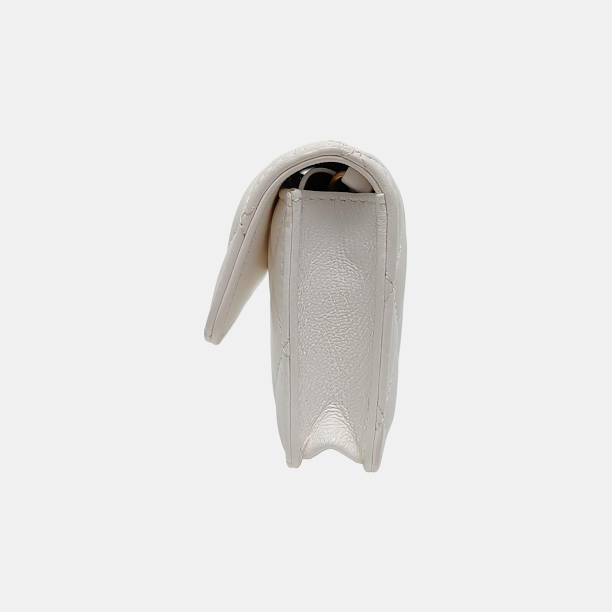 Quilted Lambskin White