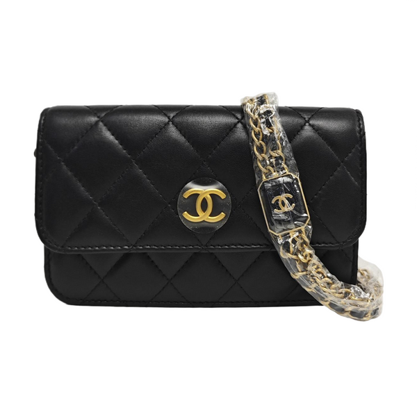 Quilted Lambskin Black