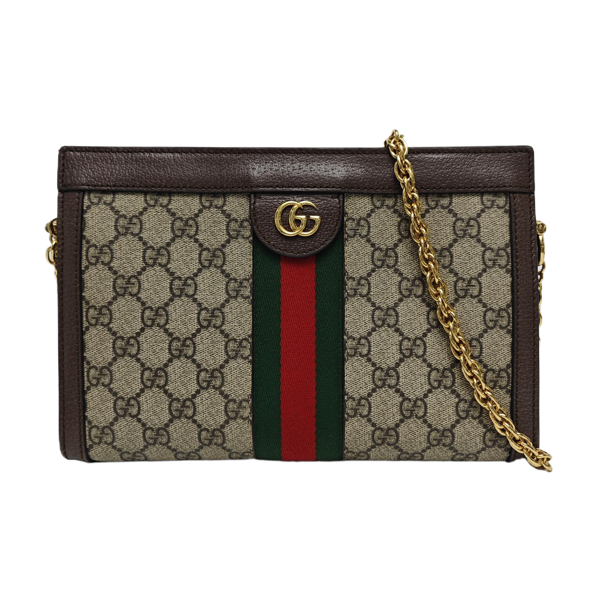 Authenticated pre-owned  Ophidia Small Monogram Coated Canvas Beige - Crossbody Bag at Looply