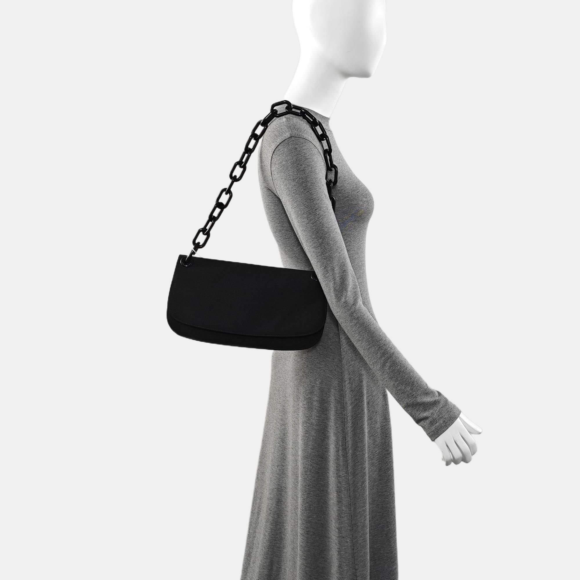 Canvas Shoulder Bag Black