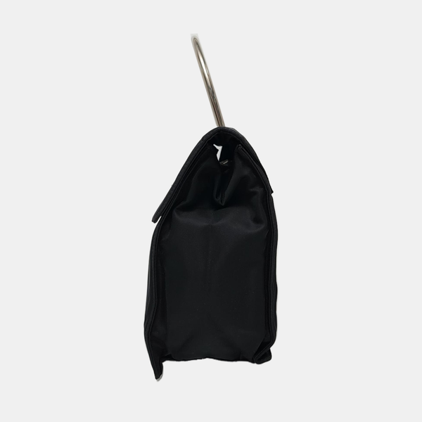 Nylon Top Handle Bag Black