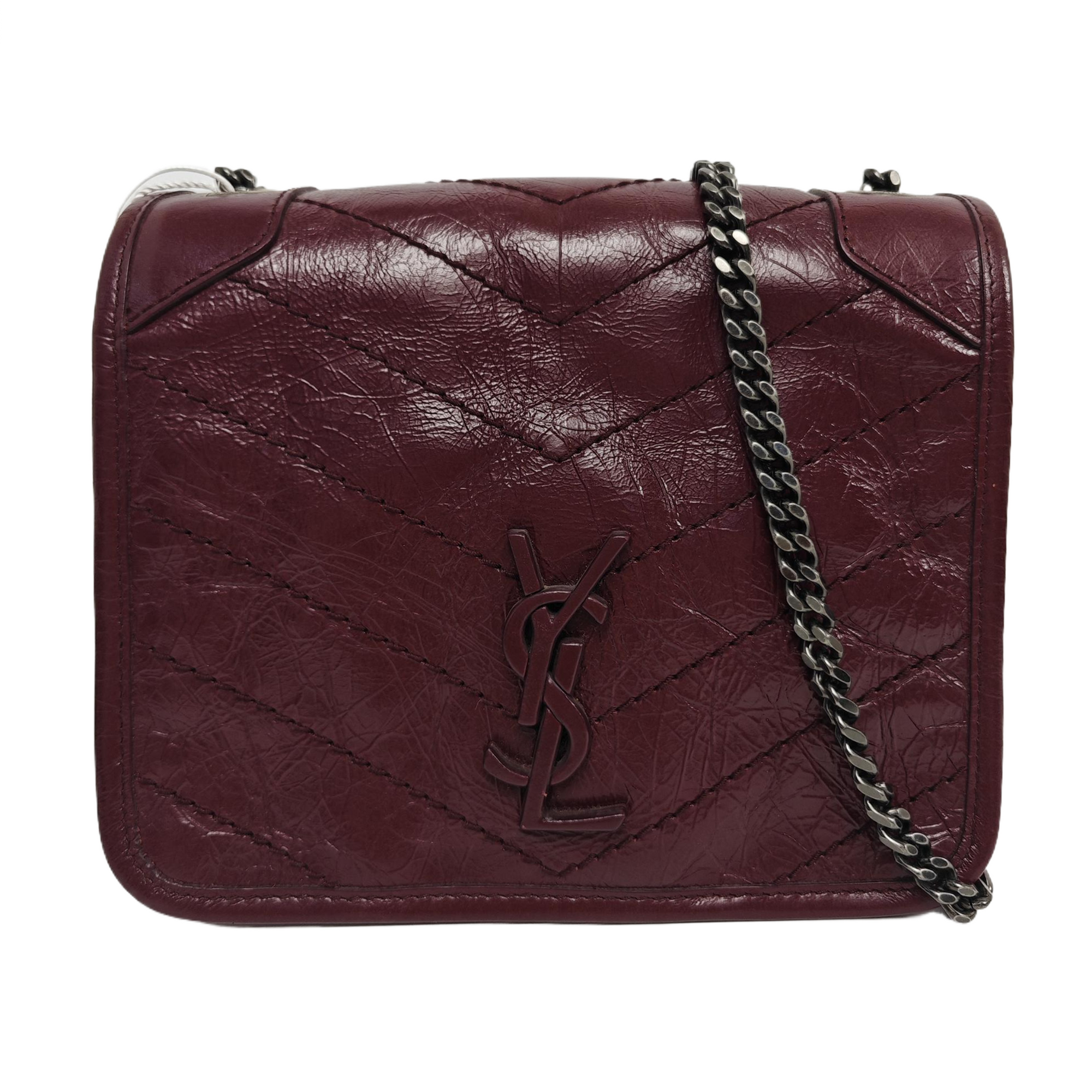 NIKI Mini Quilted Calfskin Red