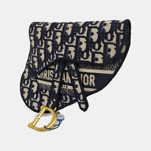 Authenticated pre-owned  Saddle Canvas Blue - Belt Bag at Looply