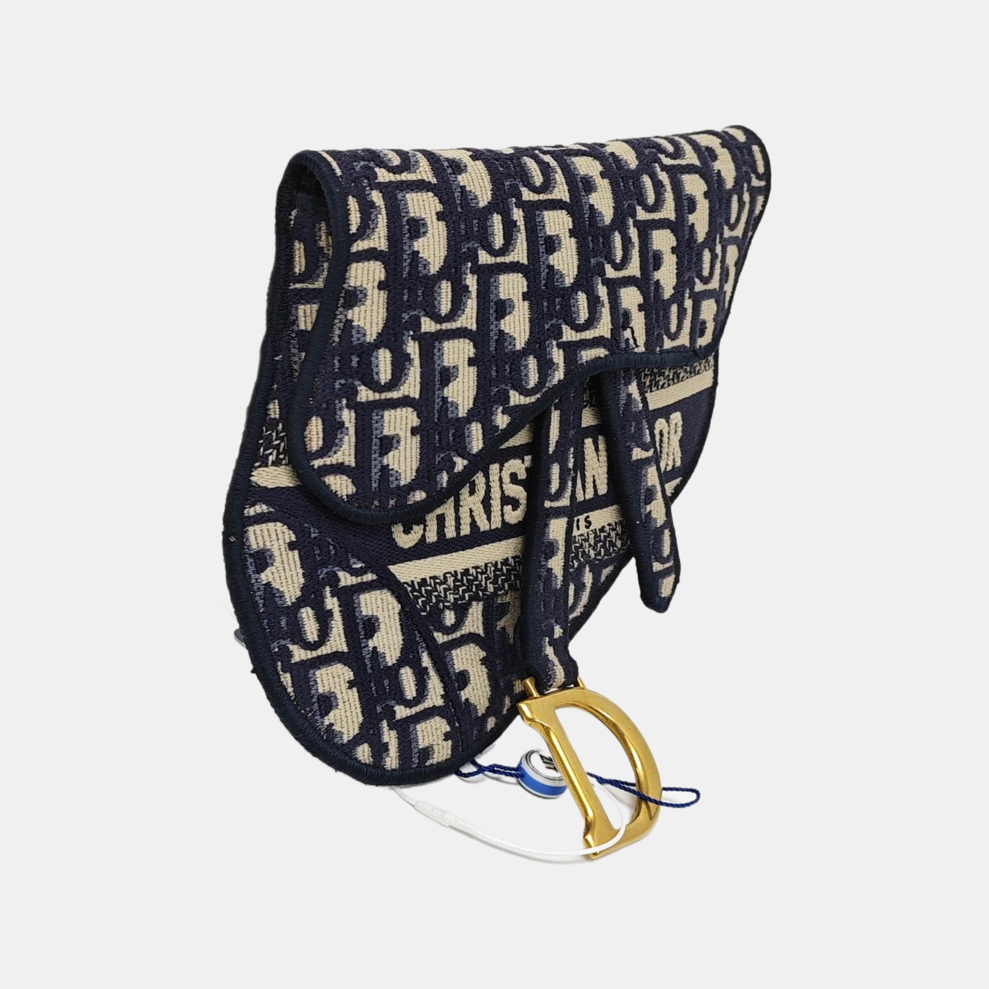 Authenticated pre-owned  Saddle Canvas Blue - Belt Bag at Looply