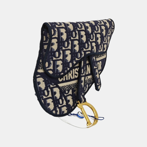 Authenticated pre-owned  Saddle Canvas Blue - Belt Bag at Looply