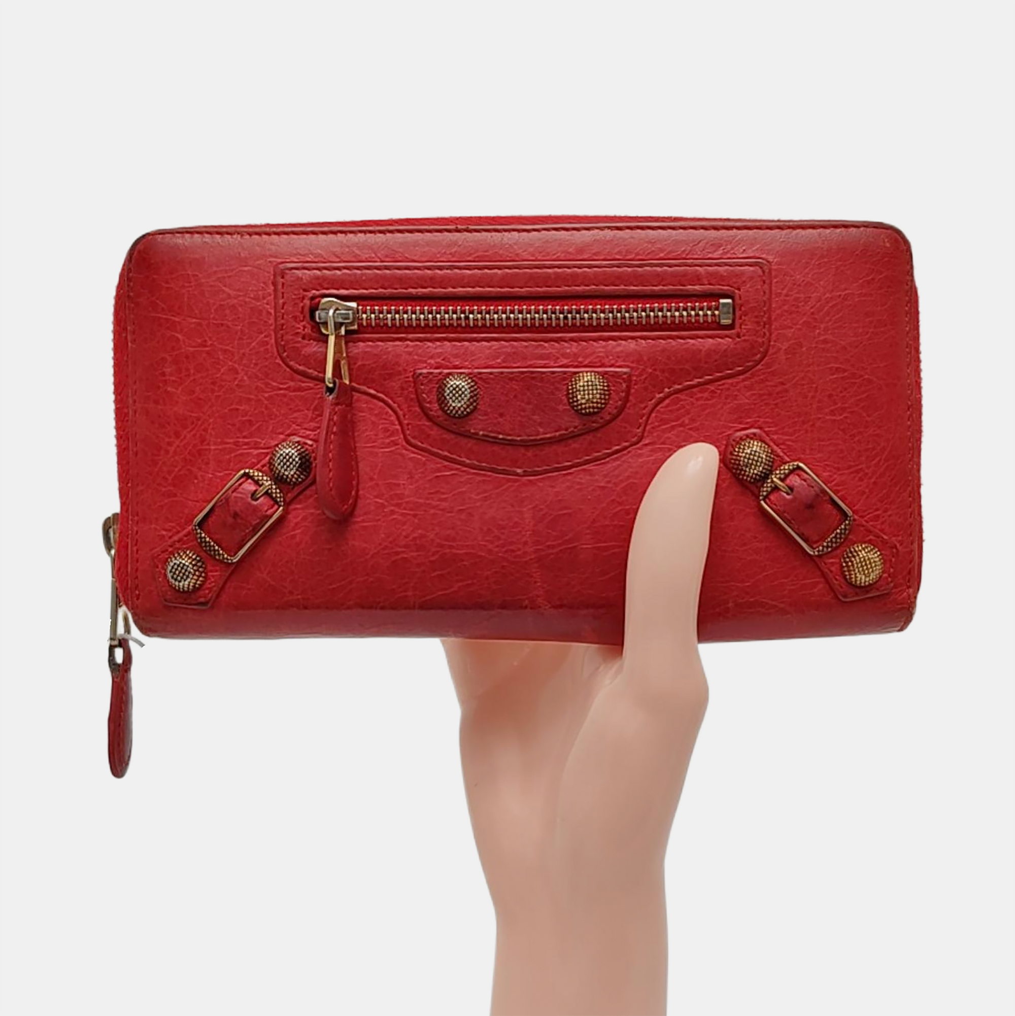 Authenticated pre-owned  Classic City Lambskin Red Wallet - Wallet at Looply