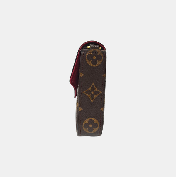 Authenticated pre-owned  Félicie Monogram Coated Canvas Brown - Shoulder Bag at Looply
