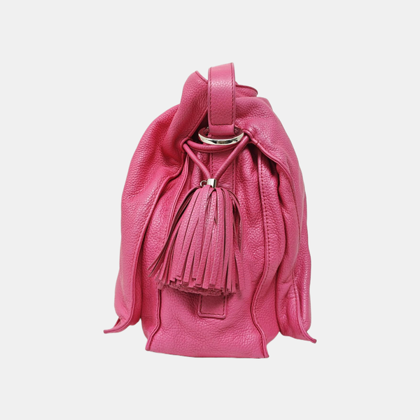 Authenticated pre-owned  Flamenco Calfskin Pink - Shoulder Bag at Looply