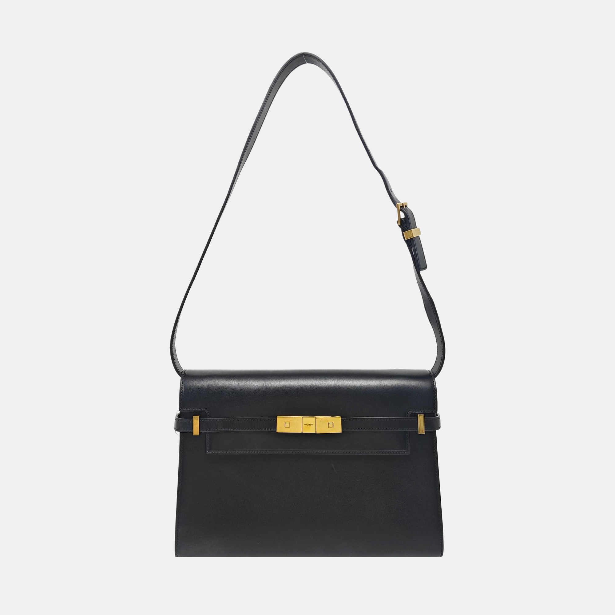 MANHATTAN Medium Calfskin Black