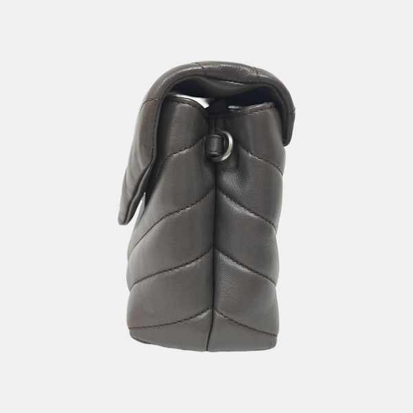 LOULOU Extra Small Quilted Calfskin Gray