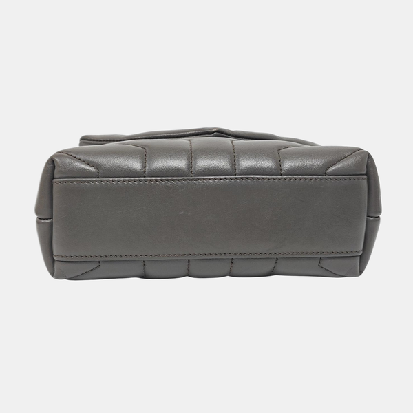 LOULOU Extra Small Quilted Calfskin Gray