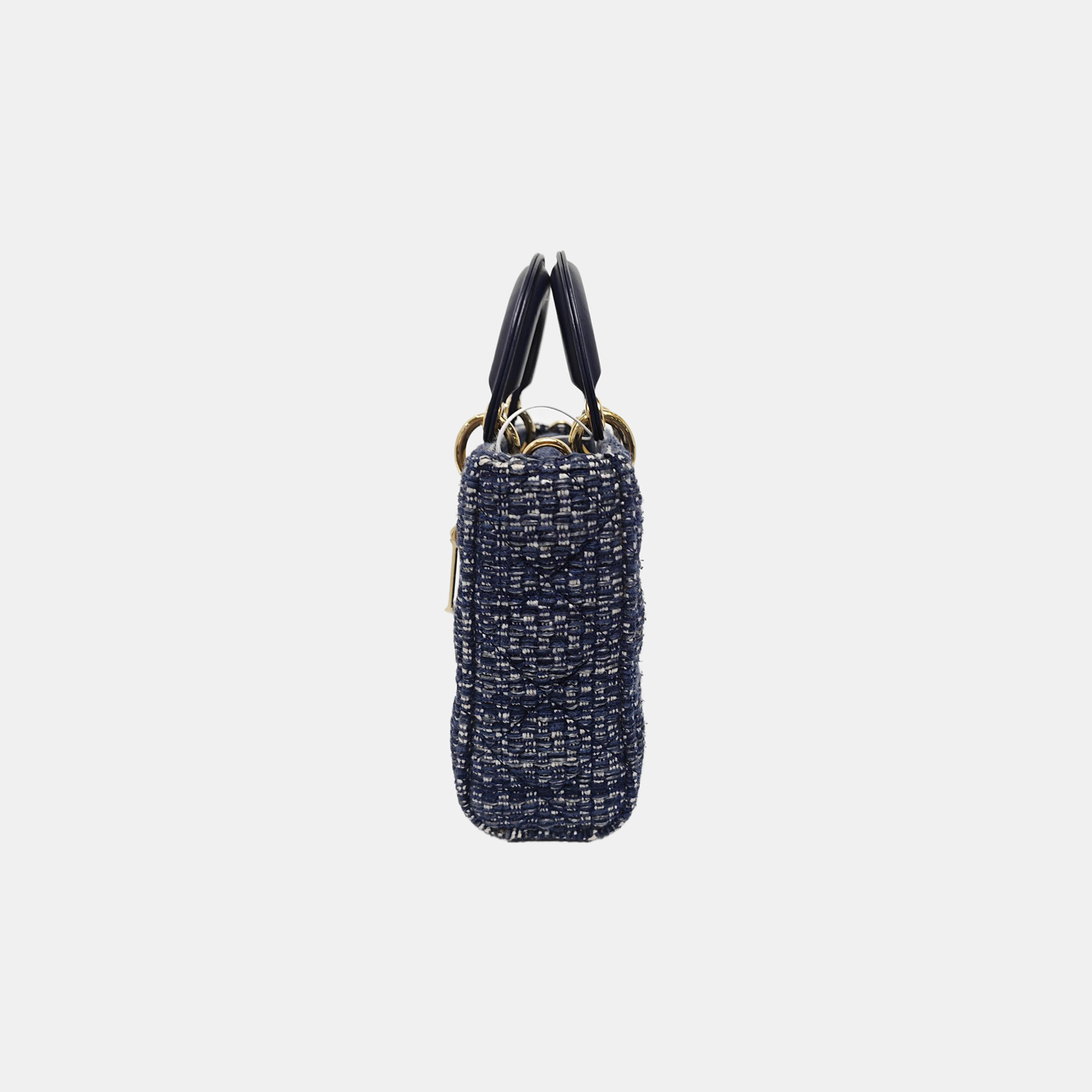 Authenticated pre-owned  Lady D-Joy Medium Fabric Blue - Shoulder Bag at Looply