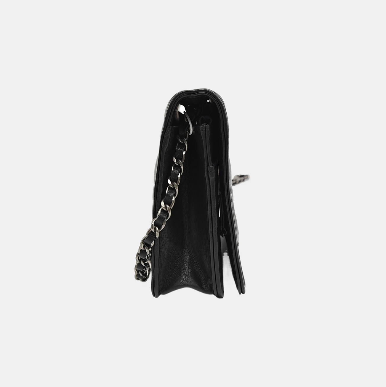 Authenticated pre-owned  Boy Chanel WOC Quilted Calfskin Black - Shoulder Bag at Looply