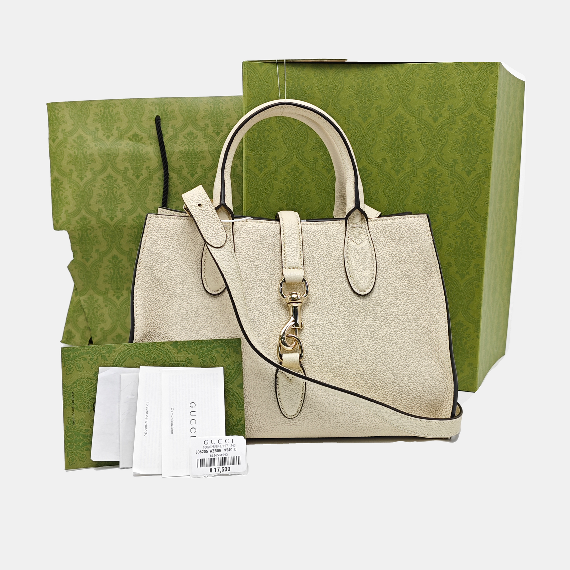Authenticated pre-owned  Jackie 1961 Calfskin White - Shoulder Bag at Looply