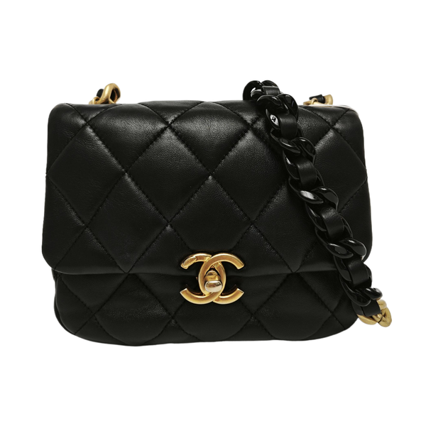 Quilted Lambskin Black