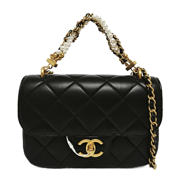 Quilted Lambskin Black