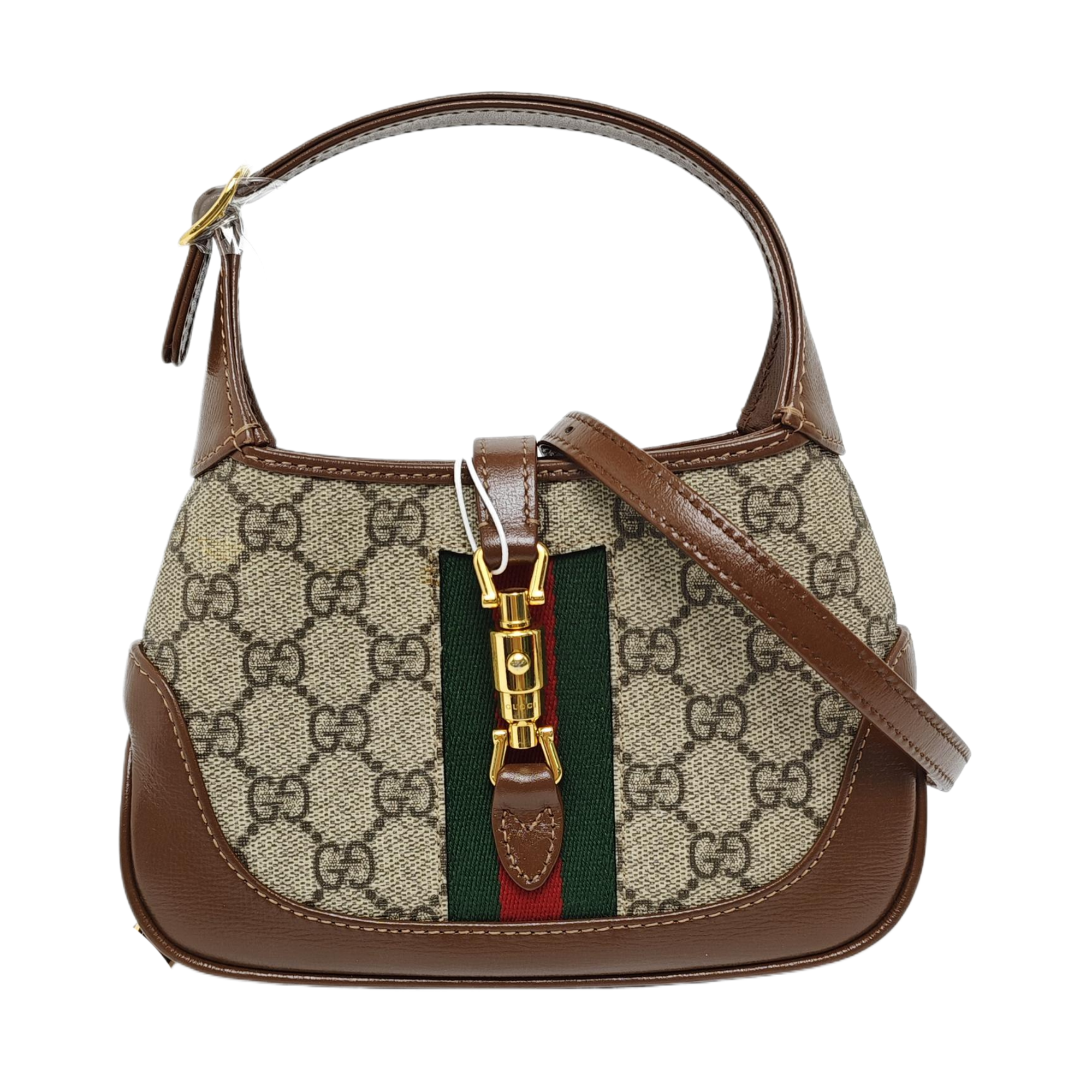 Authenticated pre-owned  Jackie 1961 Mini Monogram Coated Canvas Beige - Shoulder Bag at Looply