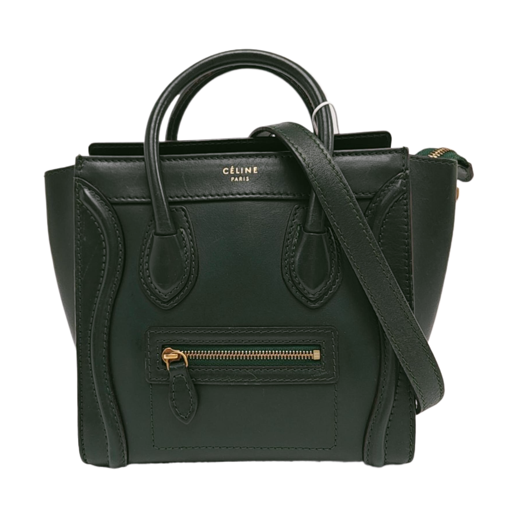 LUGGAGE Nano Calfskin Green