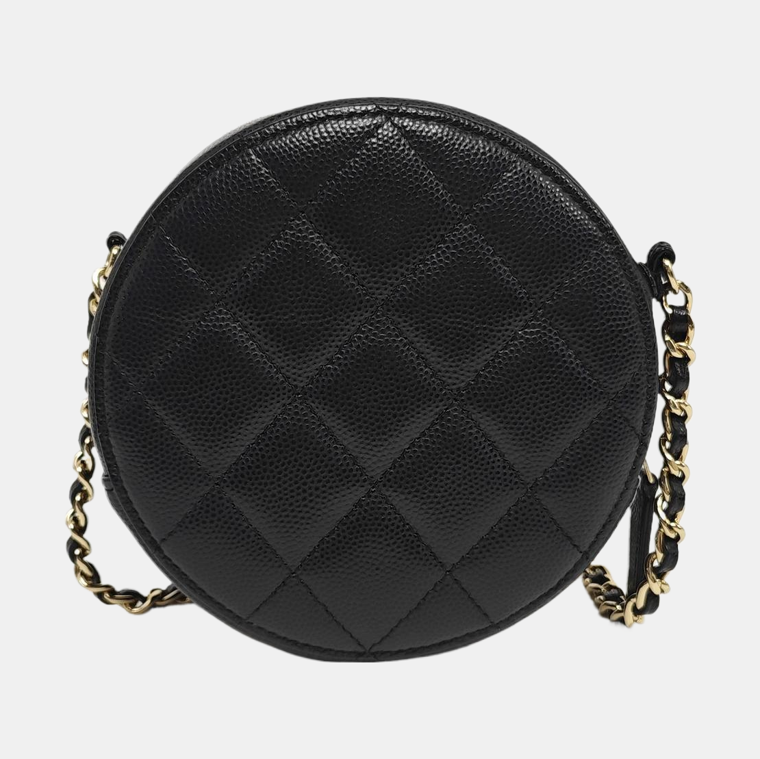 Quilted Grained Calfskin Black