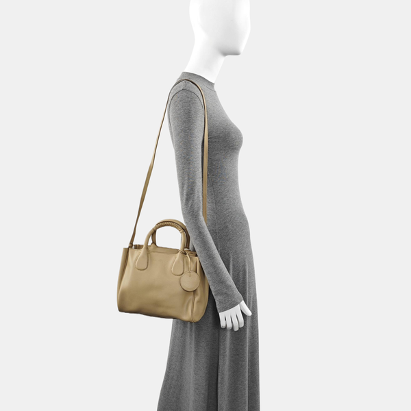 Gancini Calfskin Beige