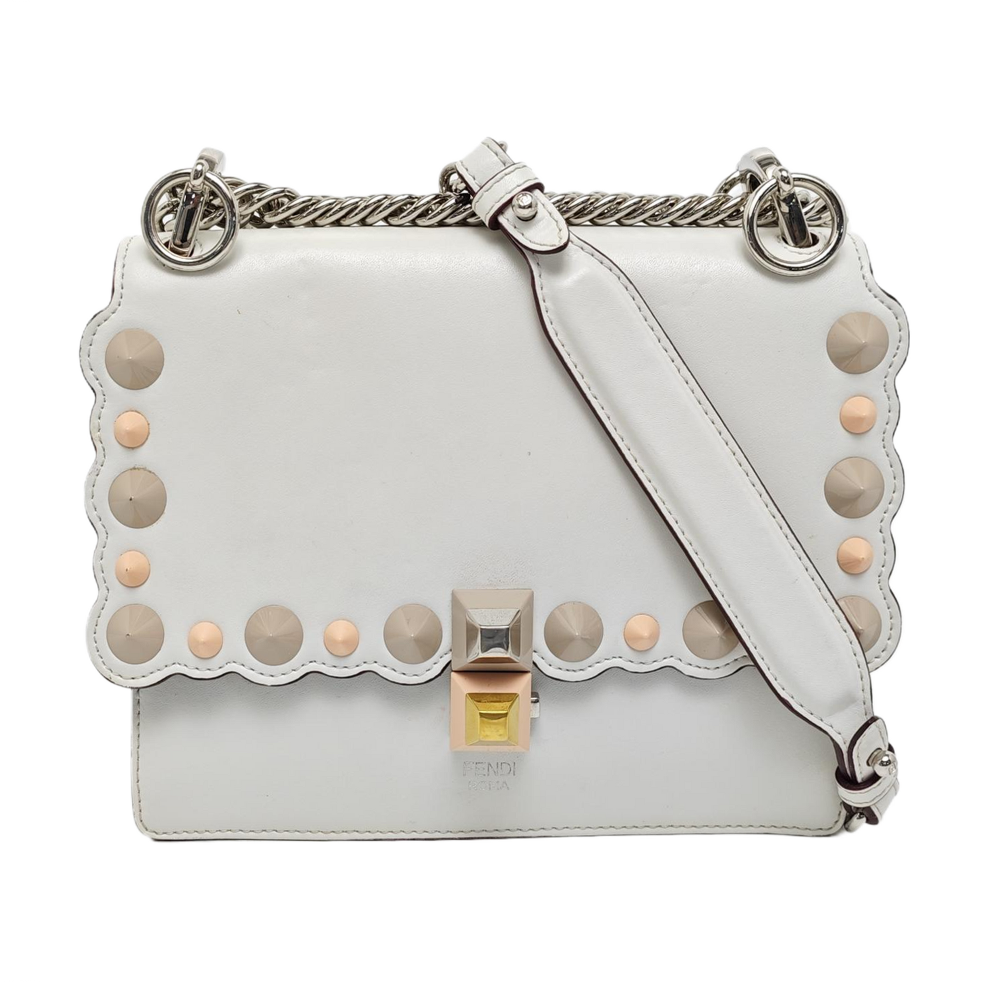 Kan I Mini Calfskin White