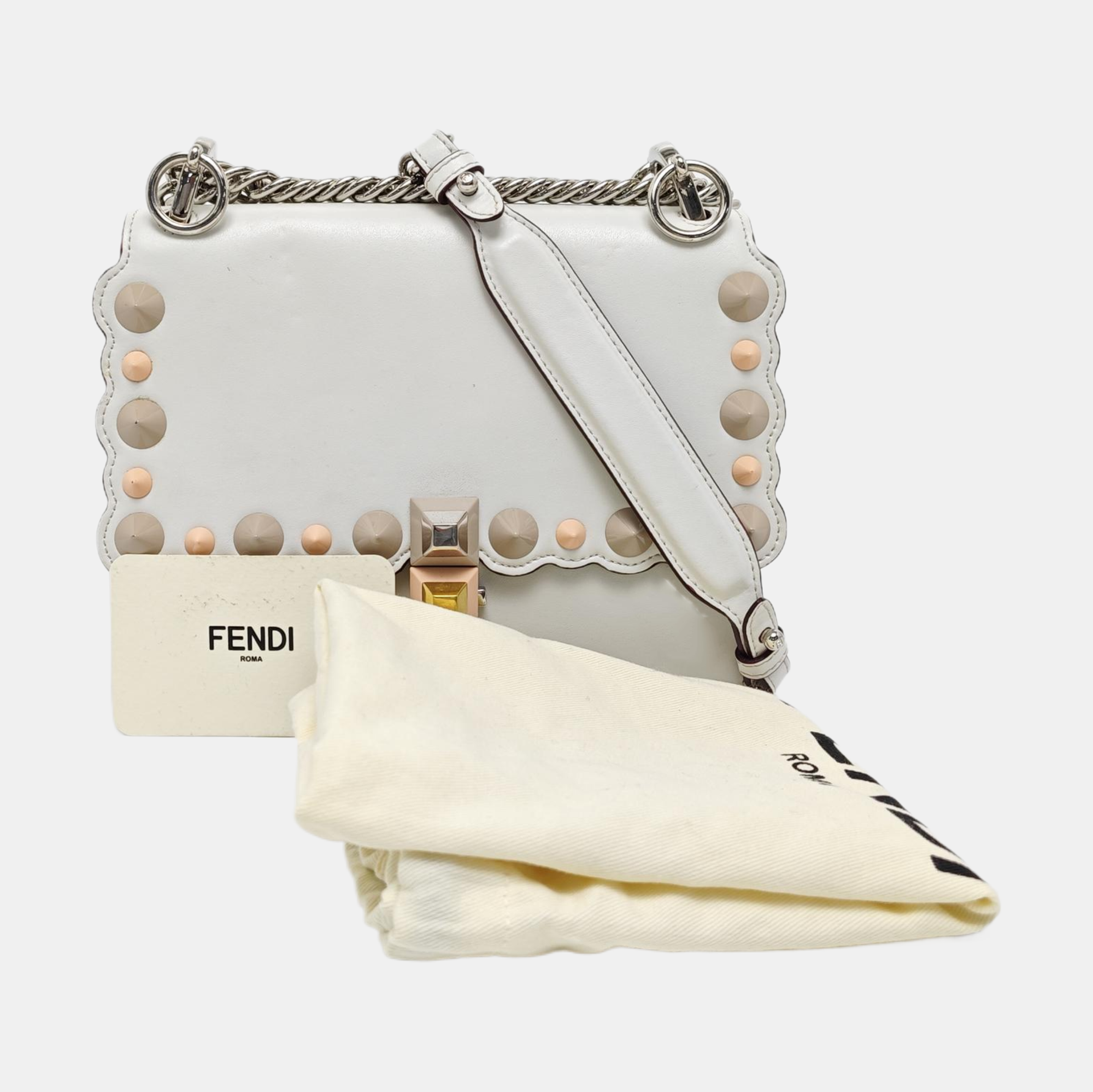Kan I Mini Calfskin White