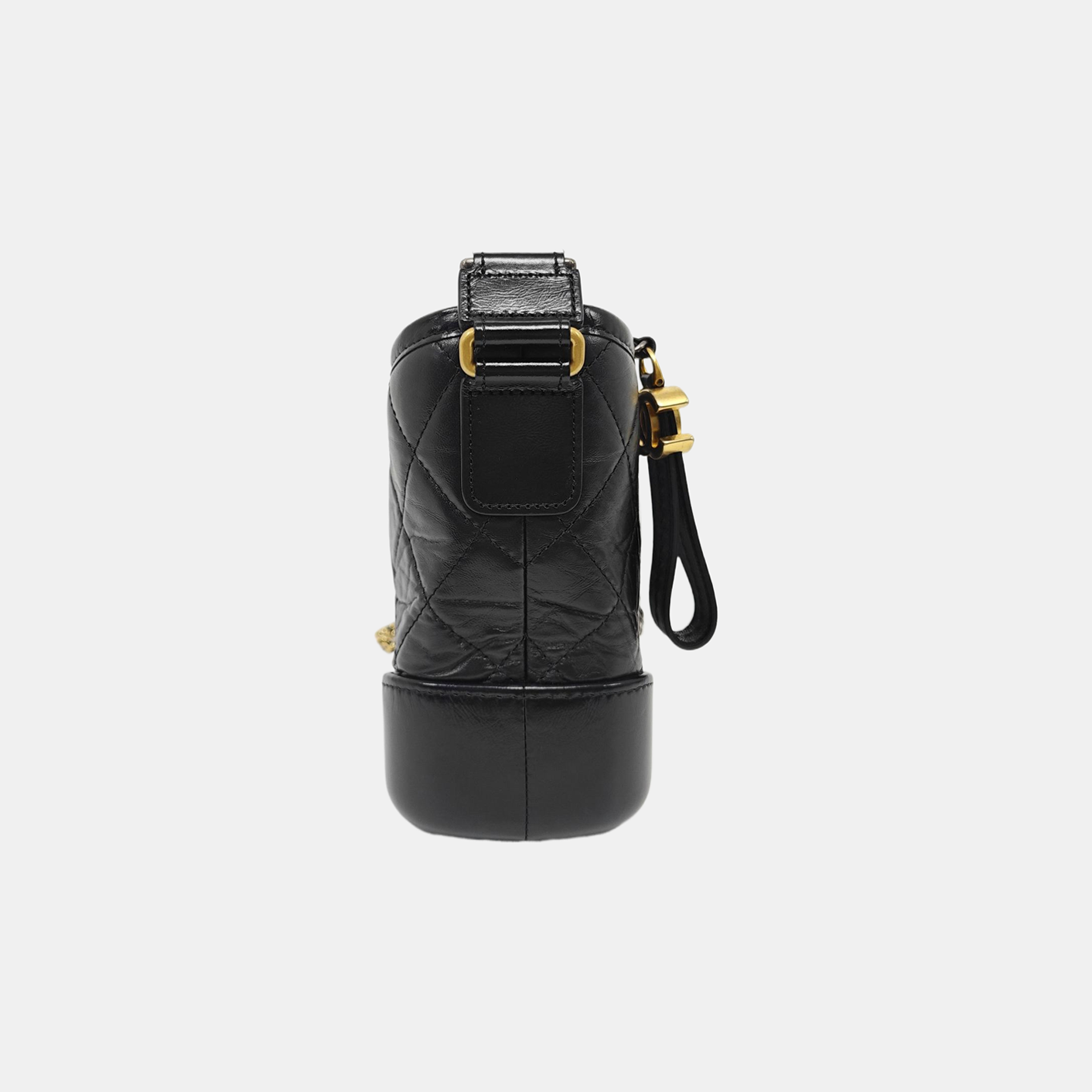 GABRIELLE Small Quilted Vintage Calf Black