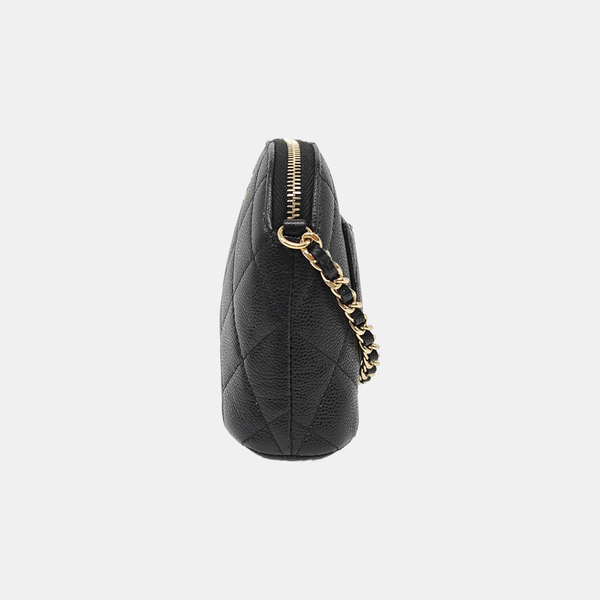 Quilted Grained Calfskin Black