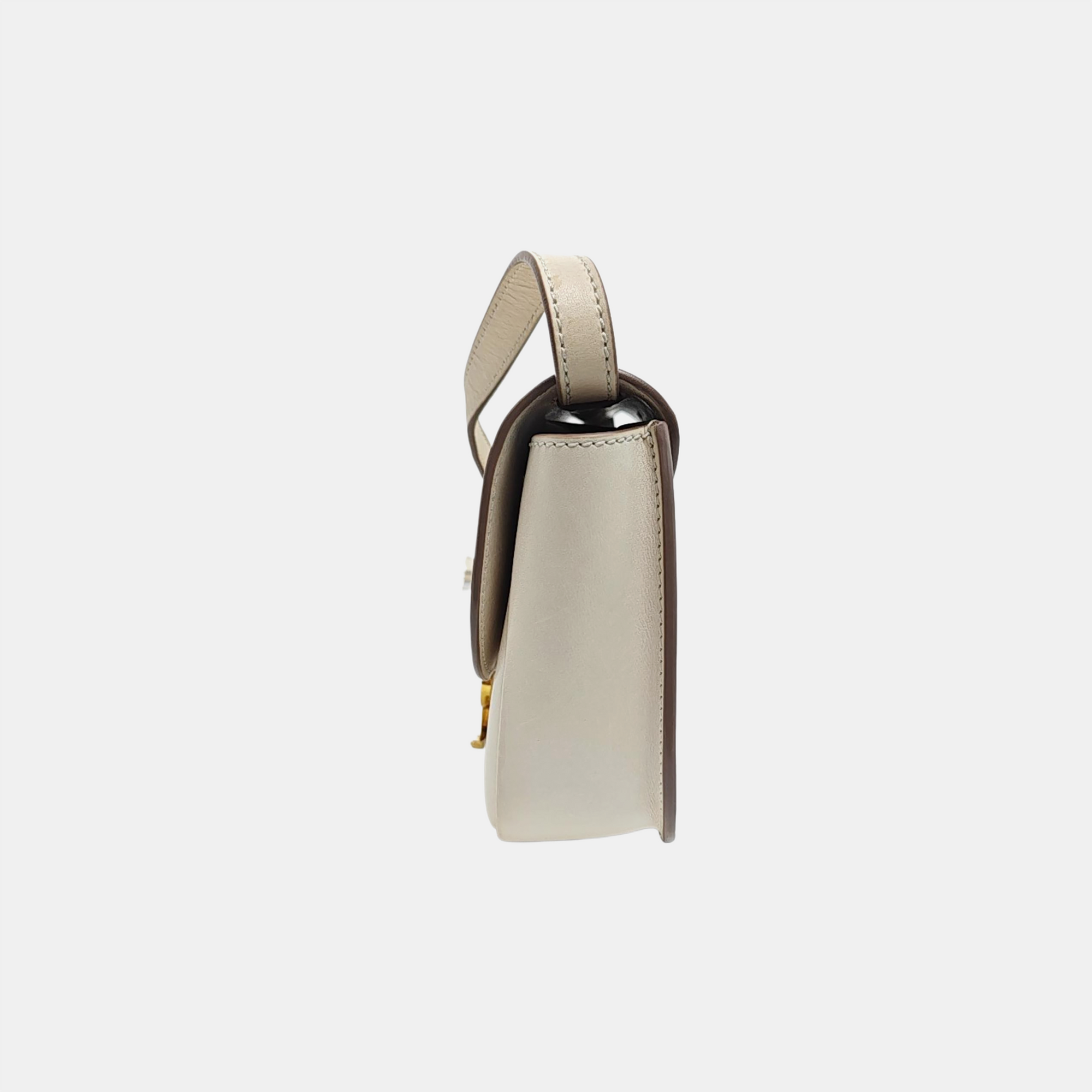 KAIA Small Calfskin White