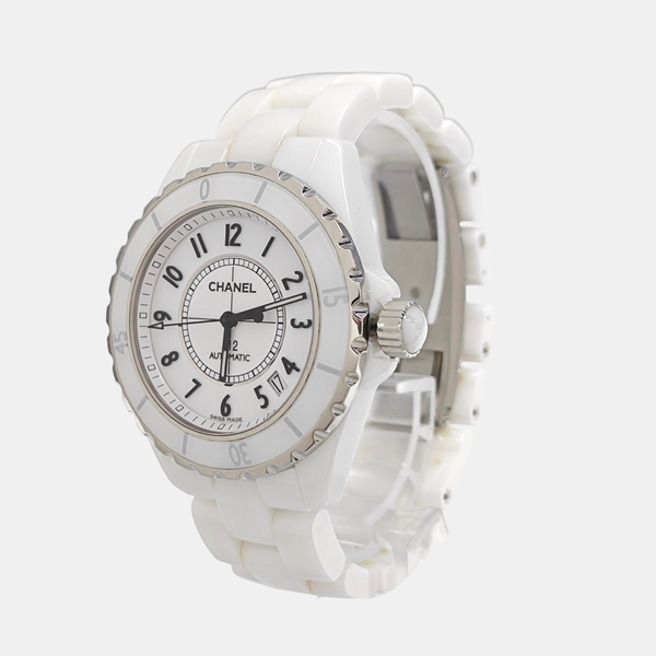J12 38mm White Automatic Watch
