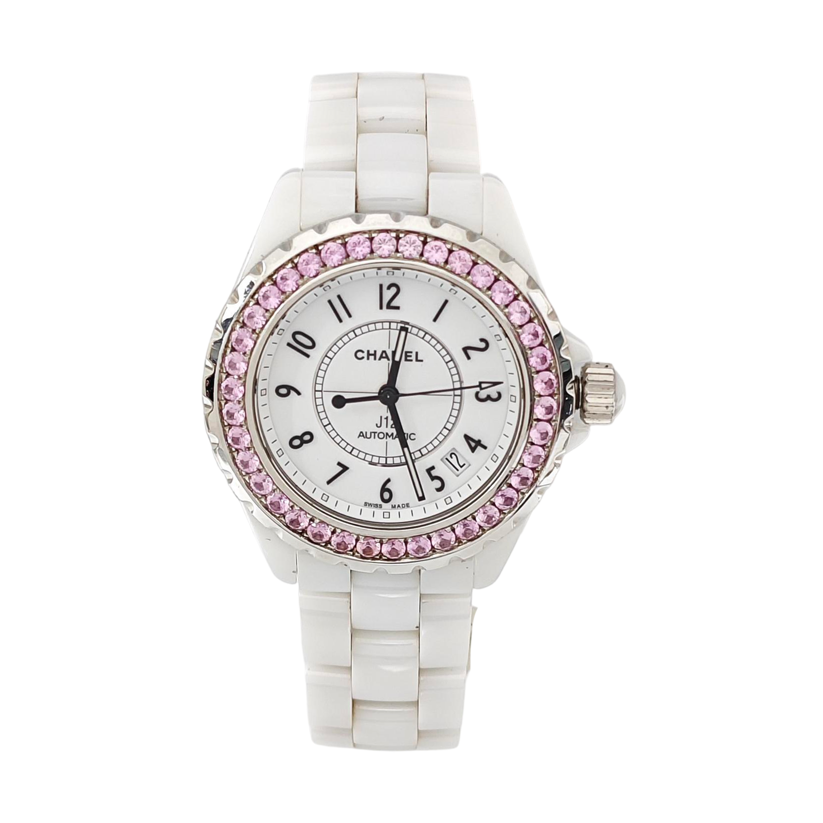 39mm White Automatic Watch