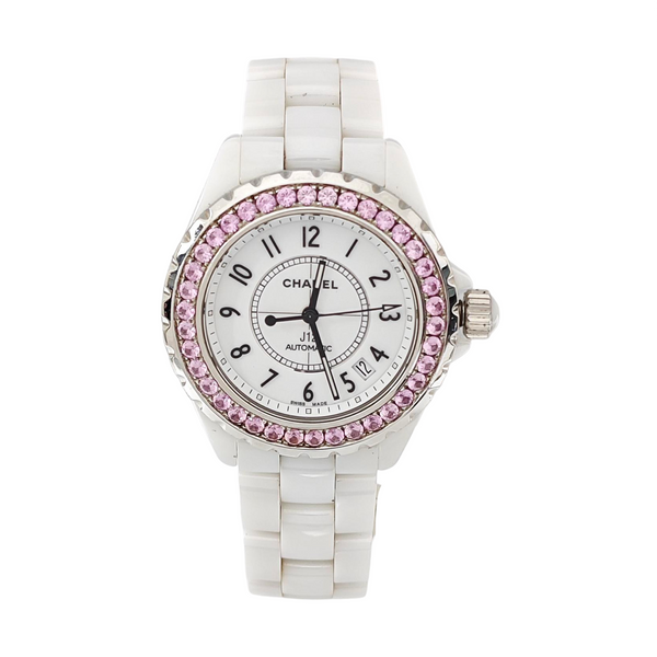 39mm White Automatic Watch