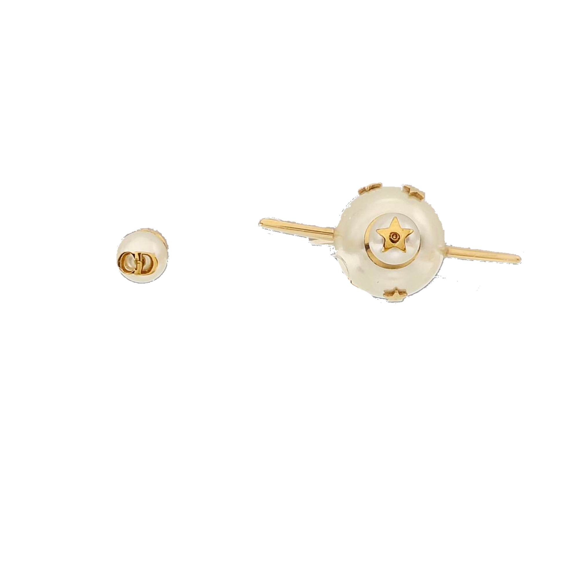Authenticated pre-owned  Tribales Metal Resin Gold Earring - Earrings at Looply