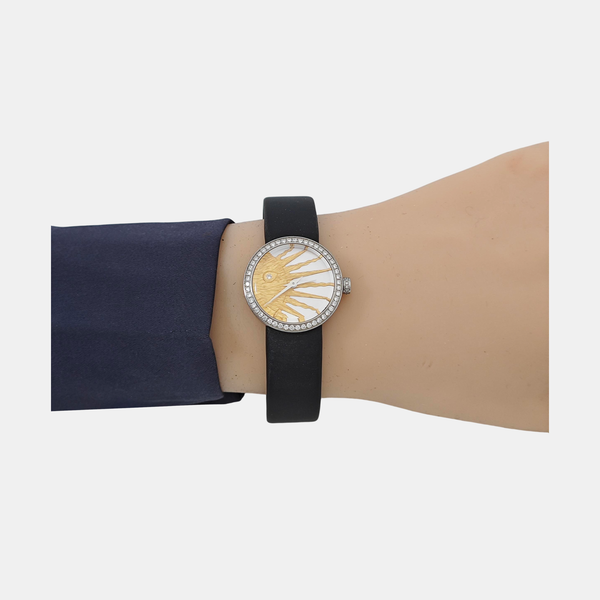 D de Dior Rose Céleste 25mm Gold Quartz Watch