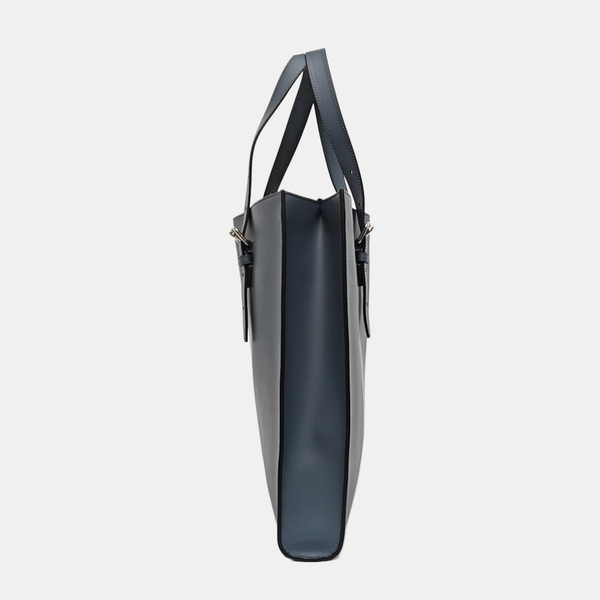 Calfskin Top Handle Bag Blue