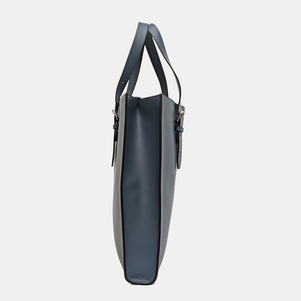 Calfskin Top Handle Bag Blue