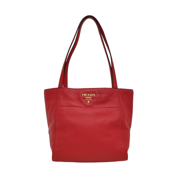 Calfskin Tote Bag Red