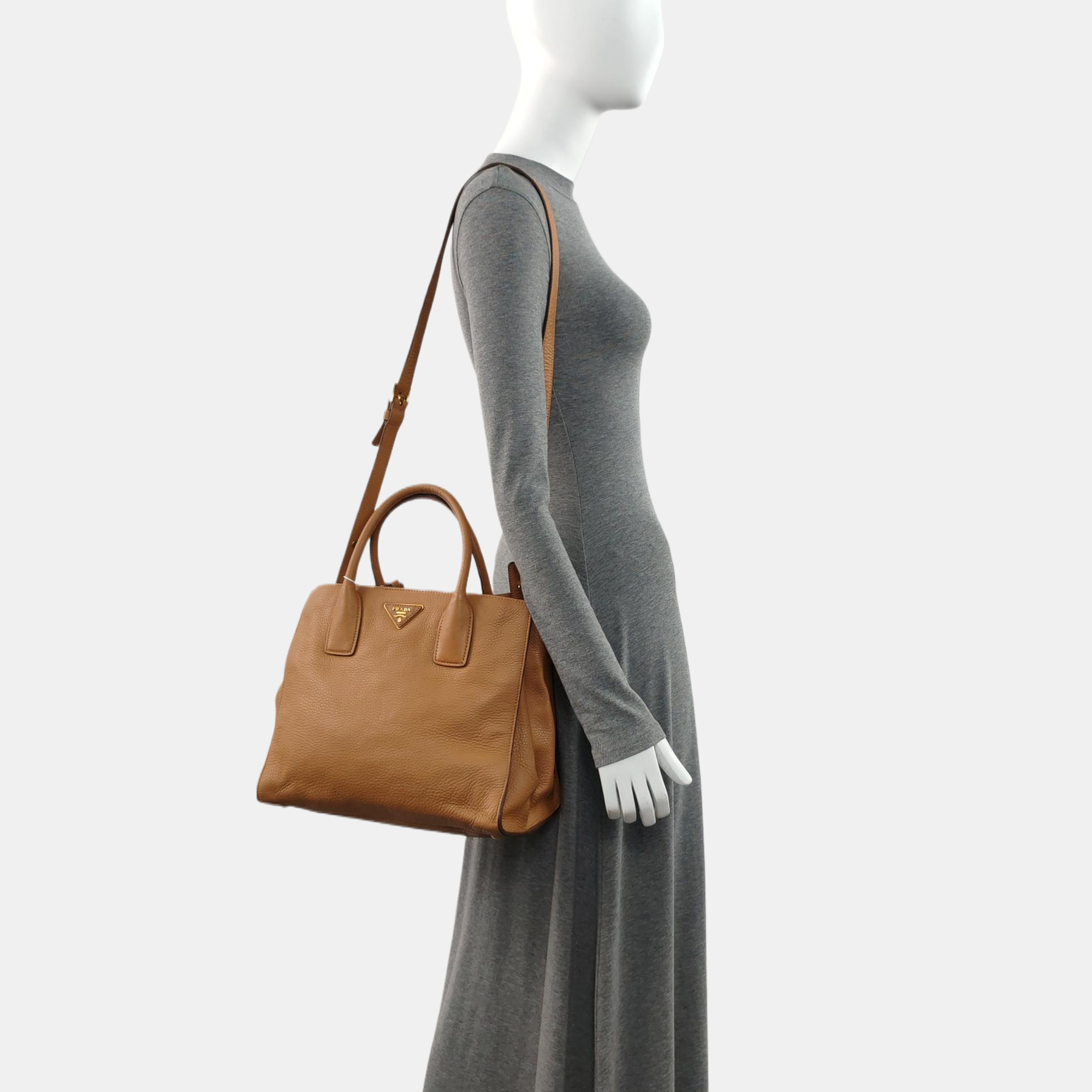 Calfskin Tote Bag Brown