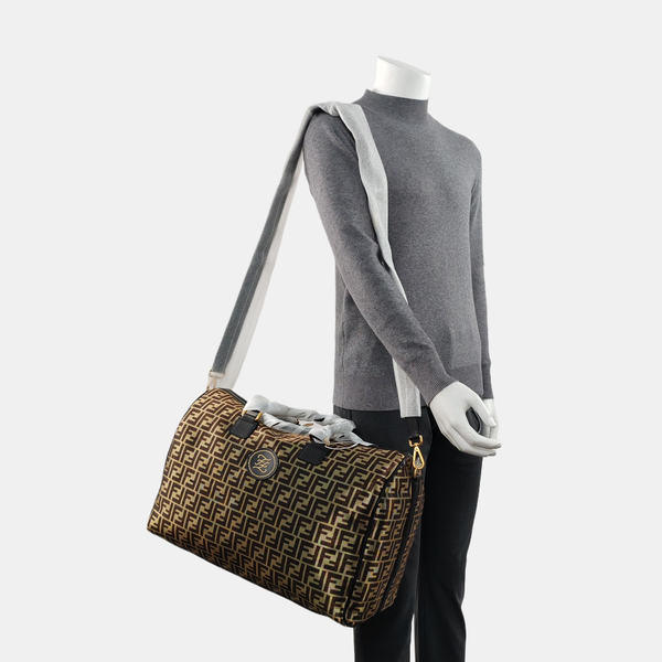 Fabric Shoulder Bag Gold