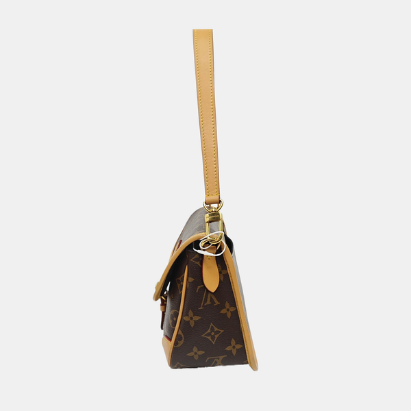 DIANE Monogram Coated Canvas Brown