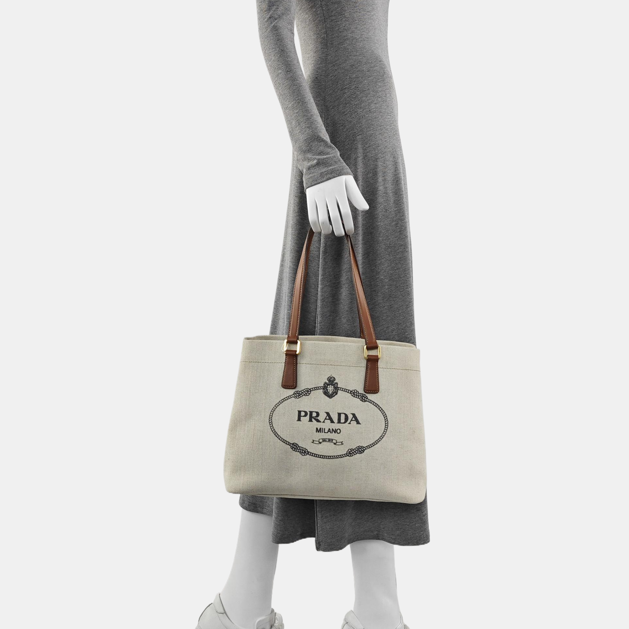 Linen Tote Bag Small White