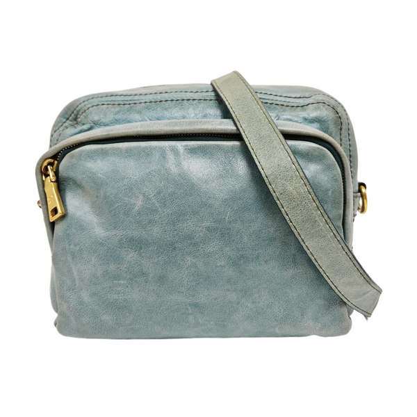 Calfskin Shoulder Bag Blue