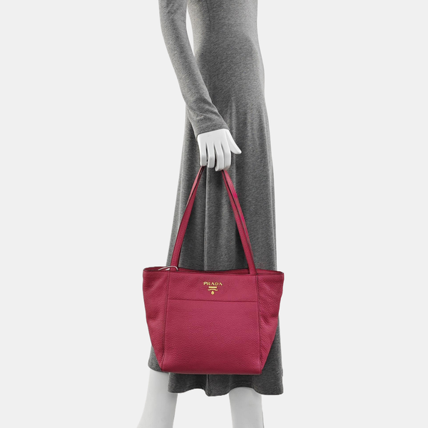 Calfskin Tote Bag Red