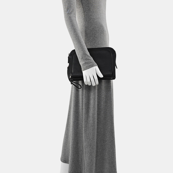 Calfskin Clutch Black