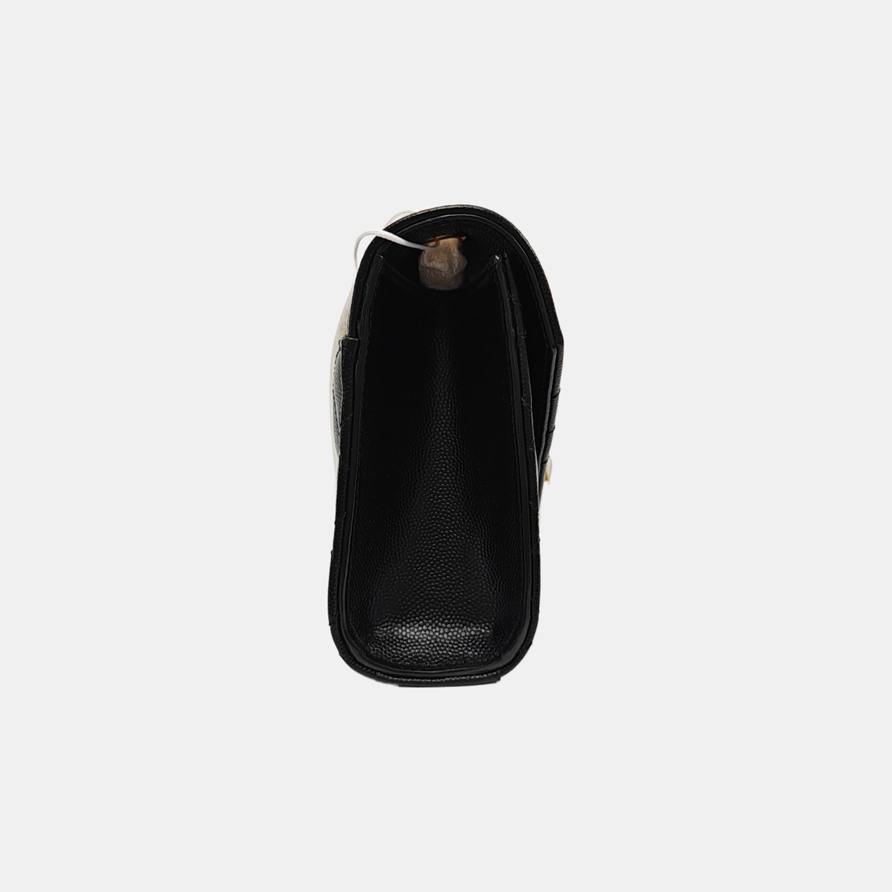 ENVELOPE Small Chevron Calfskin Black