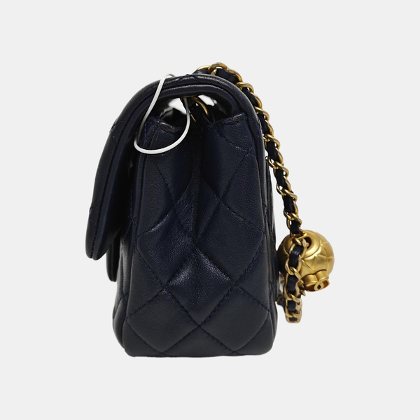 CLASSIC FLAP Mini Quilted Lambskin Blue