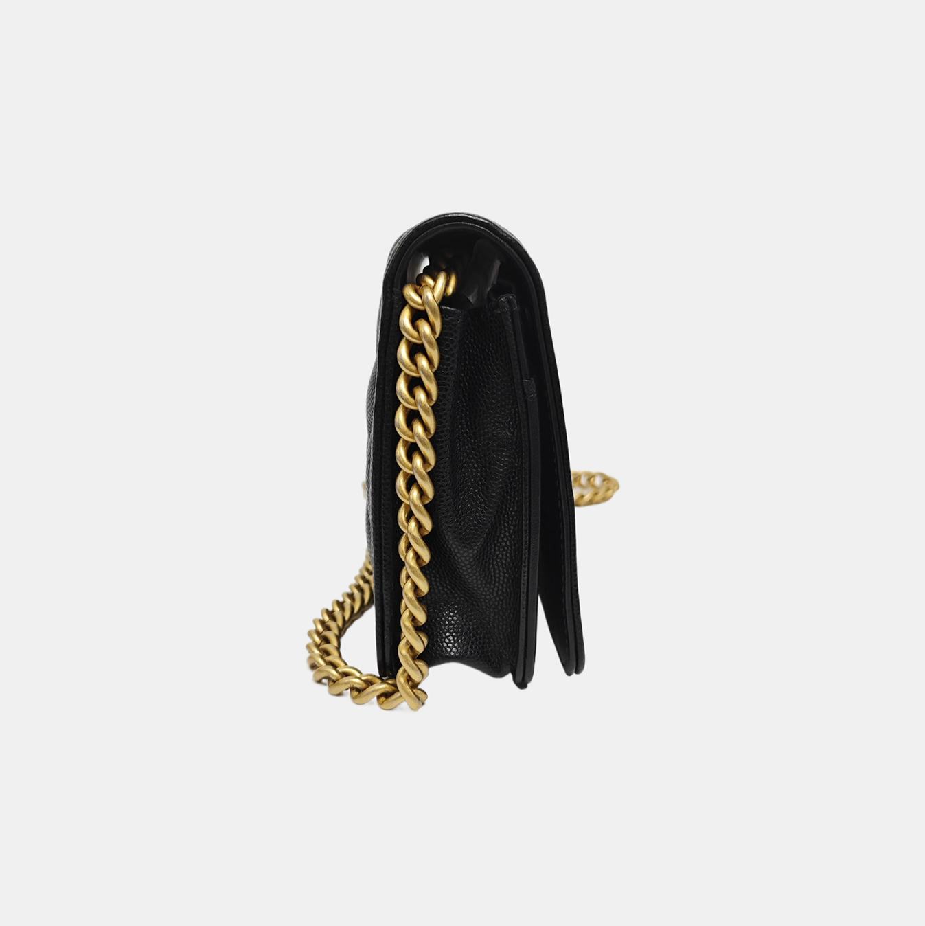 BOY CHANEL Mini Quilted Grained Calfskin Black