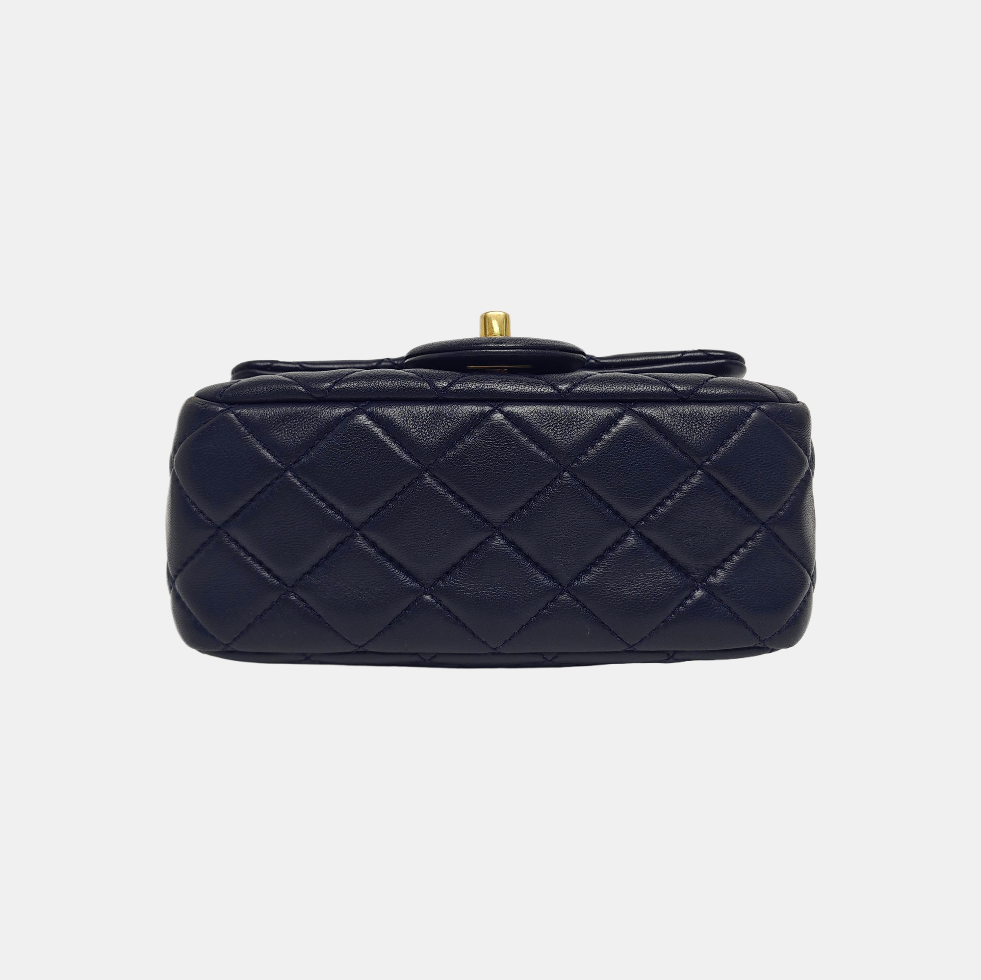 CLASSIC FLAP Mini Quilted Lambskin Blue