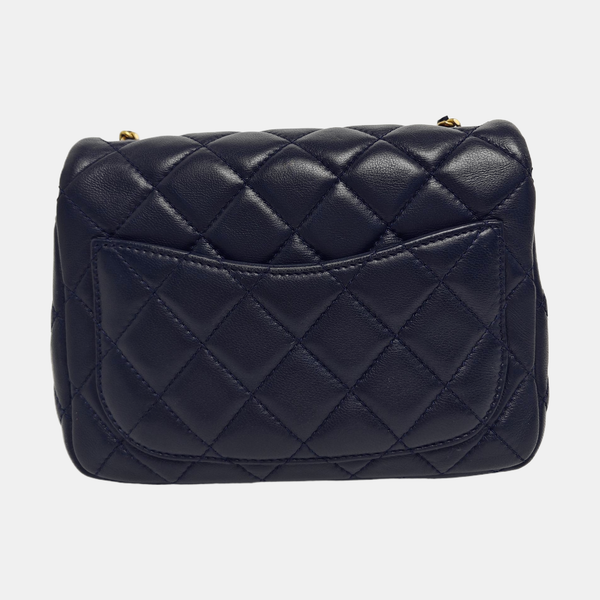 CLASSIC FLAP Mini Quilted Lambskin Blue