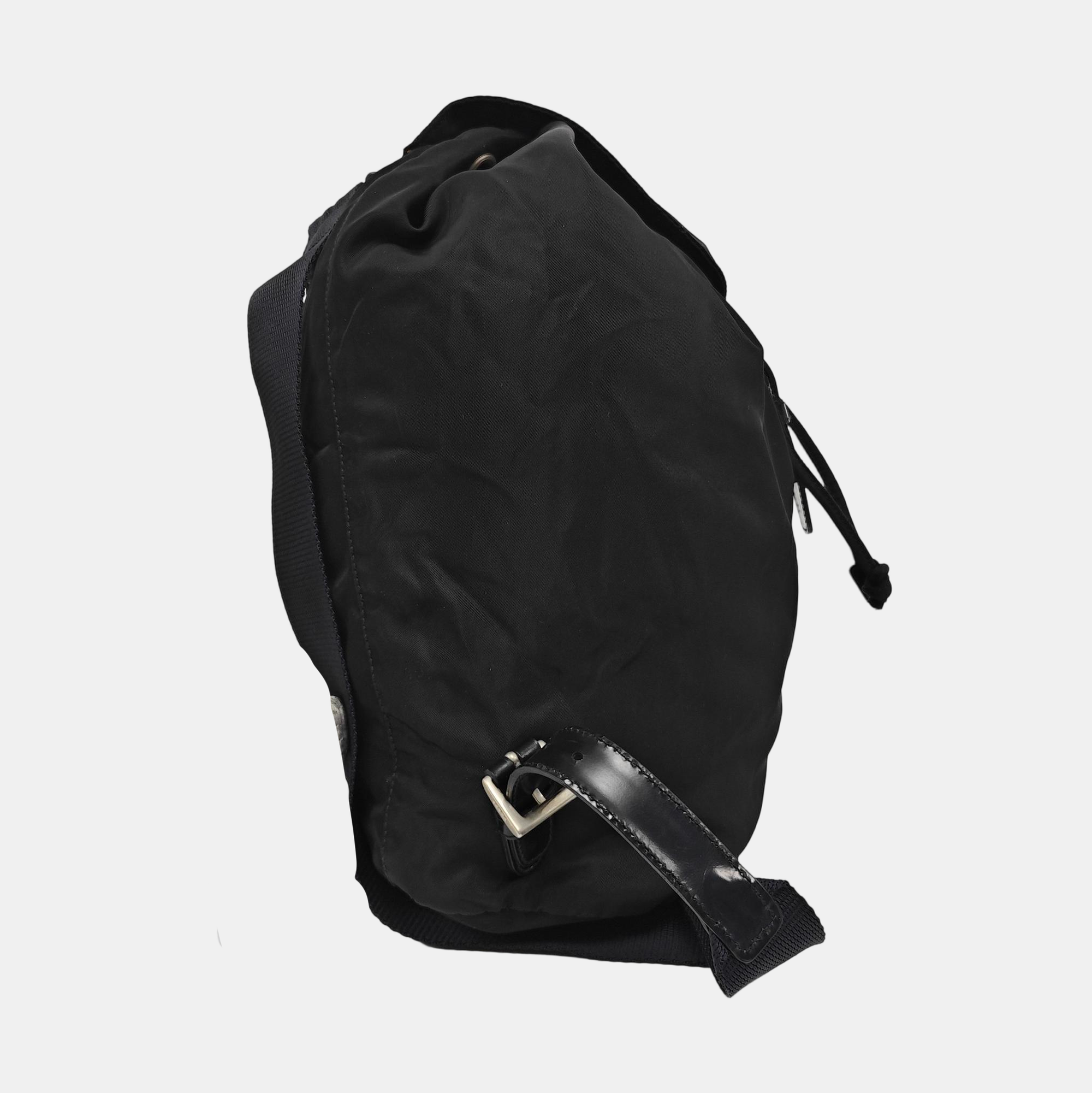 Nylon Backpack Black
